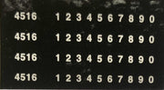 45 Class HEAD BOARD LOCOMOTIVE NUMBERS :  #45HBN - Ozzy Decals: