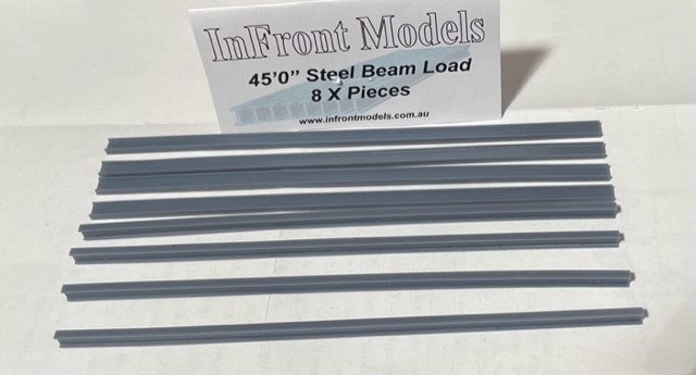 IFM 45- 45'0 Steel Beam load 8 x Pieces by InFront Models HO