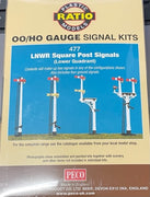 Ratio: 477  LNWR Square Post Signal Kit ( Lower Quadrant) OO Gauge.