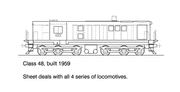 48 Class Co-Co Hood Goodwin HO Data Sheet drawing NSWGR locomoti