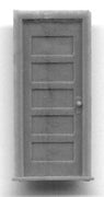 GRANDT LINE  #5021 Door 5 Panels with Frame door & frame separate piece