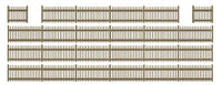 Busch 6007 Picket Fence w/4 Gates HO Scale Scenery Kit