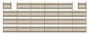 Busch 6007 Picket Fence w/4 Gates HO Scale Scenery Kit