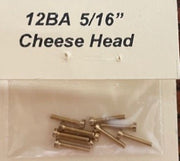 12BA CHEESEHEAD 5/16 inch BRASS SCREWS Qty 10