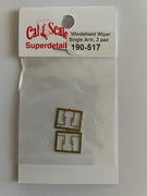 CAL-SCALE- 190-517 - HO Single Arm Windshield Wiper (2pr) Brass Etching.*