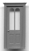 GRANDT LINE #5263 Residence Door w-Arched Windows door & frame separate pieces