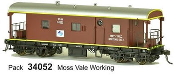 NVJA 34052 Guards Van with L7 & MOSS VALE WORKING ONLY, SDS Models ^ ^