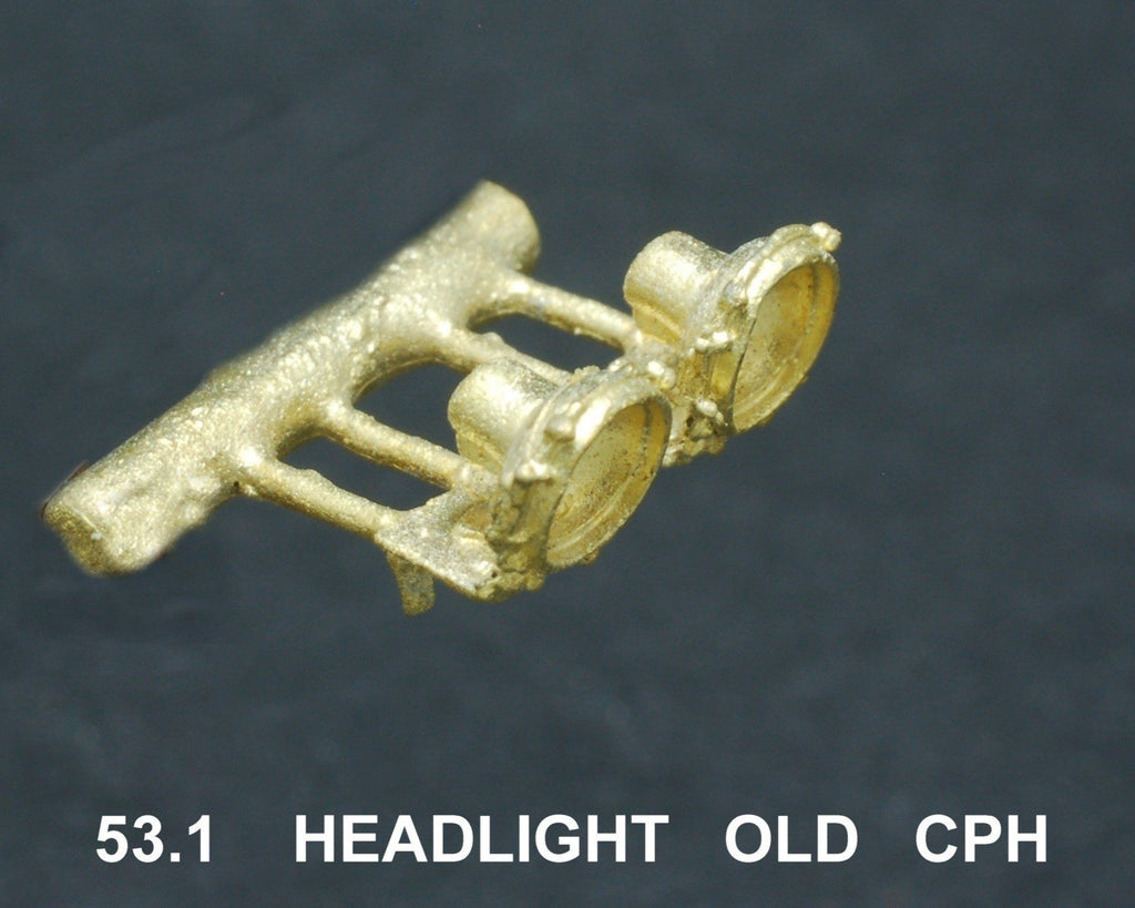 Headlight #53.1  Old CPH Railmotor Headlight. steam loco tender light ##53.1  Ozzy Brass Detailing Parts.
