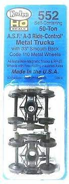 #552 - A.S.F A-3 Ride - Control Metal Trucks with 33'smooth black code 110 metal wheels