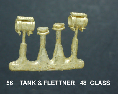 48 Class #56 Tank & Fetner Vent for 48 Class- Ozzy Brass Parts #56