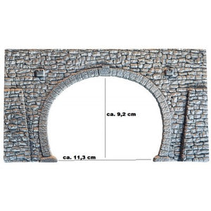 Noch: 58248 - Tunnel - Portal - 23.5 x 13 cm HO 'Bruchsteinmauer'