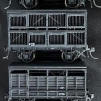 Good's Train: CW 27981, CW 28123, GSV 26797, GSV 26856. Casula Hobbies RTR : Pack 5  with heavier wood grain body Wagons - CW/GSV Mix pack of 4 NSWR