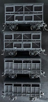B. 4 Pk set, (Pk 5). - NSWGR “H/ GRAIN TIMBER”. 4 Wheel Good's Train: CW 27981, CW 28123, GSV 26797, GSV 26856. - Casula Hobbies Model Railways RTR ^