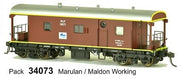 NVJF 34073 Guards Van: with L7 Logo with Marulan / Maldon working, SDS Models ^ ^