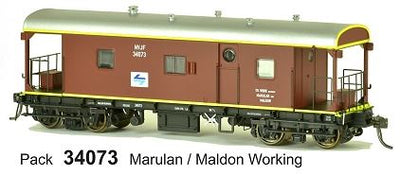 NVJF 34073 Guards Van: with L7 Logo with Marulan / Maldon working, SDS Models ^ ^