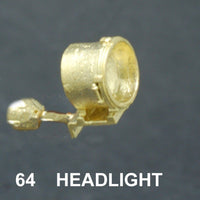 Headlight #64 - For N.S.W.G.R. Steam Locomotives  Z12, Z13, Z18, Z25, C35, C36, C59, NN, #64 - Ozzy Brass Detailing parts