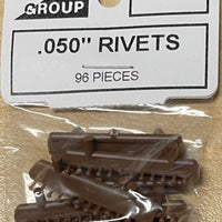 TICHY TRAIN GROUP: #8076  .50"RIVETS  96 PCS