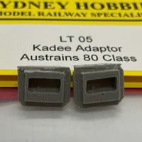 KADEE ADAPTOR AUSTRAINS 80 CLASS, Sydney Hobbies un-painted (1 Pair)