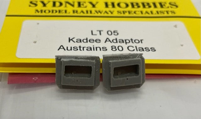 KADEE ADAPTOR AUSTRAINS 80 CLASS, Sydney Hobbies un-painted (1 Pair)