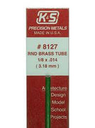 Brass Round Tube  #8127 1/8 x .014  (3.18mm) - K & S