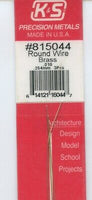 Brass Round Wire  #815044 .010  (.254mm) 3pcs - K & S