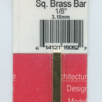 Brass Sq Bar  #815052 1/8'  (3.18mm) - K & S