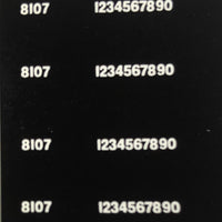 81 Class HEAD BOARD LOCOMOTIVE NUMBERS : #81HBN - Ozzy Decals: