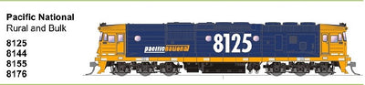 8144 Class Pacific National Rural & Bulk DCC Sound Version - SDS Models
