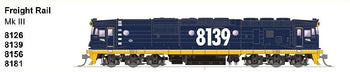 8139 Class DC Mk111 Freight Rail Blue Locomotive: SDS Models