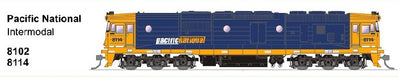 8102 Class Pacific National Intermodal DCC Sound Version - SDS Models