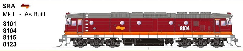 8115 Class DCC SOUND Mk I  AS BUILT SRA CANDY LIVARY : SDS MODELS