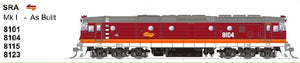 8115 Class DCC SOUND Mk I  AS BUILT SRA CANDY LIVARY : SDS MODELS