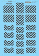 MICROSCALE 87-1077 WESTERN PACIFIC DIESEL STRIPES BLACK (use with 87-26)  HO scale Decal