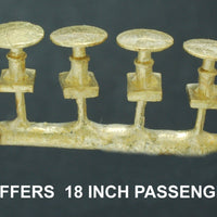 Buffers #87 - 18" plate for NSWRG 72' 6" Passenger Car, #87 Ozzy Brass