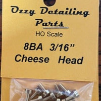 8BA CHEESEHEAD 3/16 inch BRASS SCREWS Qty 10