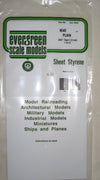 Evergreen - 9040 Plain 1 x  .040 thick (1.0mm) white polystyrene 300 mm x 155 mm sheet. (2 sheets) EVERGREEN
