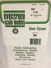 EVERGREEN-9080 Plain 1 x  .080 thick (2mm) white polystyrene 300 mm x 155 mm sheet. EVERGREEN