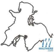 Chain A-Line: #29219 Pre-Blackened Brass Chain - 12" /30.5cm long -- 40 Links Per Inch*