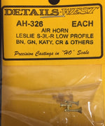 DETAILS WEST AH-326 HO: AIR HORN LESLIE, S-3L-R LOW PROFILE SUITS BN, GN, KATY, CR, & OTHERS. **