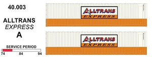 SDS Models: 40' Jumbo Containers: Twin Pack A : ALLTRANS EXPRESS: 40.003