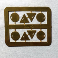 AM Models : AM-2 NSWGR Standard Train Tail Discs - Etch Brass.