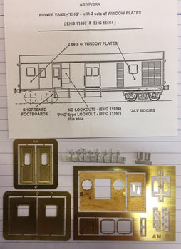 KT 01 ‘EHG’ Detailing Kit, NSWGR - Brass Etch HO scale - AM Models