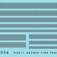AR88056 RESIN Assorted LOUVERS ARCHERS FINE TRANSFERS HO scale  (discontinued)