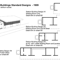 B03 Station Building Type A3 HO DRAWING