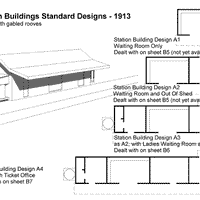 B06 1913 A3  W/board, gabled roof; layout as A3 B2.
