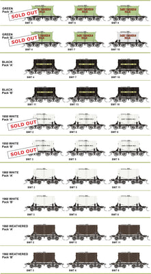 BMT SDS Models: NSWGR: BMT Milk Tank Car: DAIRY FARMERS MILK  on side of the tank Pack B