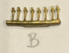 B3839 C38 Class both versions locomotive Handrail Stanchions Stand Off's (32) Ozzy Brass Detailing Parts