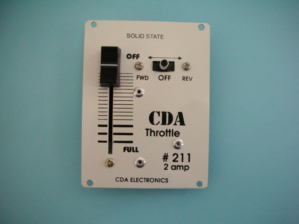 CDA: #211  2 AMP PANEL MOUNT CONTROLLER/THROTTLE