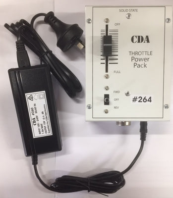 CDA: #264  CONTROLLER/THROTTLE POWER PACK DC TRANSFORMER suitable for use with DC, DCC/SOUND locomotives