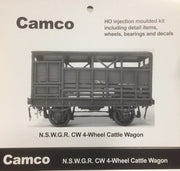 CAMCO “CW” 4 wheel Cattle Wagon N.S.W.G.R. HO Plastic KIt.